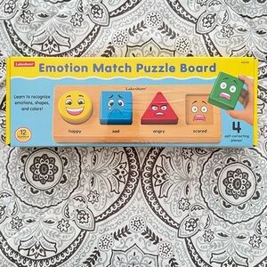 Lakeshore Emotion Match Puzzle Board - Multicolor